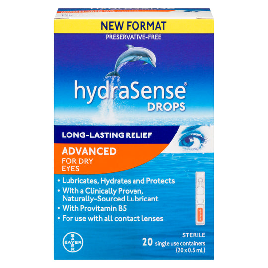 An image of HYDRASENSE DRY EYES VIALS 20X.5ML by Towngate Pharmacy