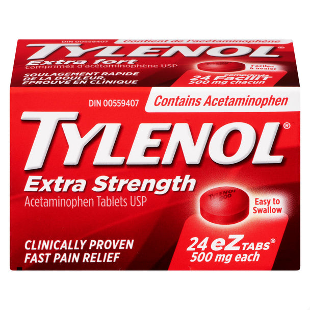 An image of TYLENOL XST TB 500MG 24 by Johnson & Johnson Inc. OTC