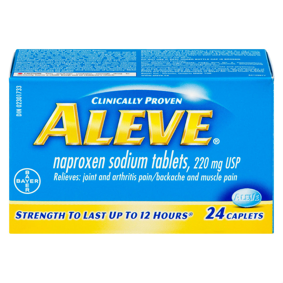 An image of ALEVE CPLT 220MG 24 by Bayer Inc., Consumer Care Division