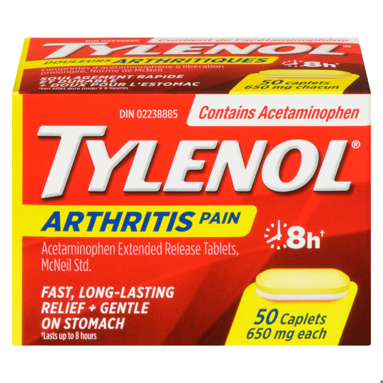 An image of TYLENOL ARTHRITIS PAIN 650MG TB 50 by Towngate Pharmacy
