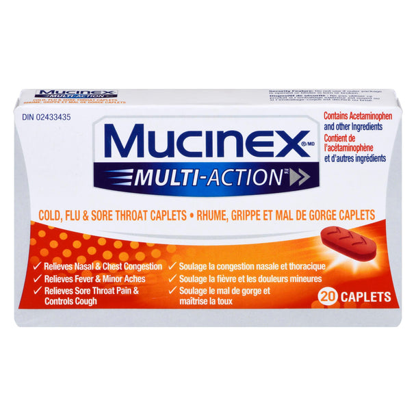 An image of MUCINEX COLD FLU & SORE THROAT TB 20 by Towngate Pharmacy