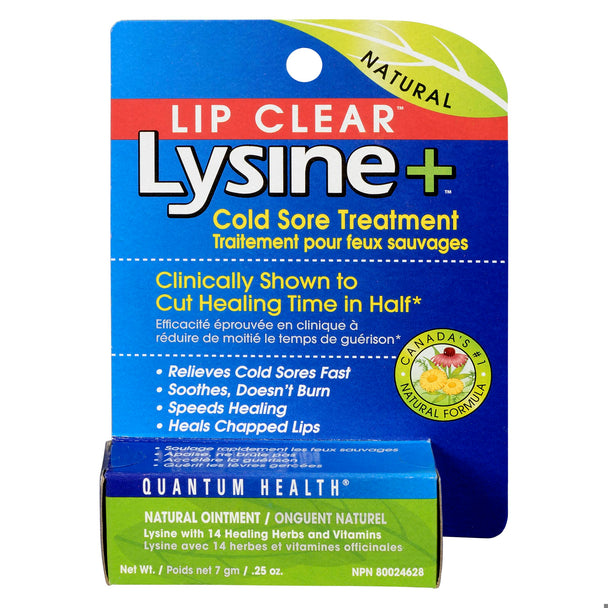 An image of LIPCLEAR LYSINE PLUS COLD SORE OINT 7G by Towngate Pharmacy