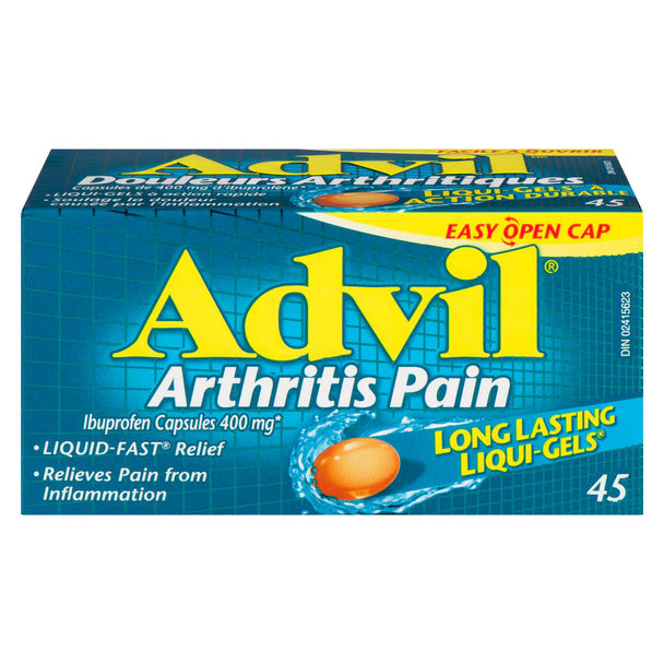 An image of ADVIL ARTHRITIS PAIN CAPS 45 by GlaxoSmithKline Inc.