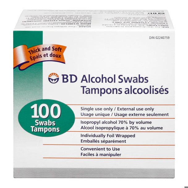 An image of BD ALCOHOL SWABS 326910 100 by Towngate Pharmacy