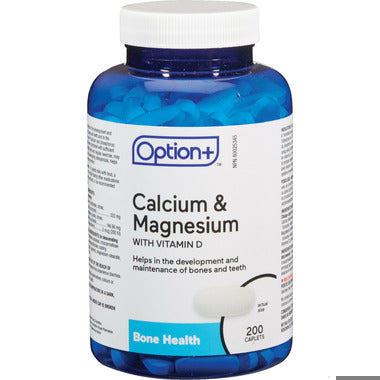 An image of OPTION+ CALCIUM MAGNESIUM WITH VITAMIN D CPLT 200 by Towngate Pharmacy