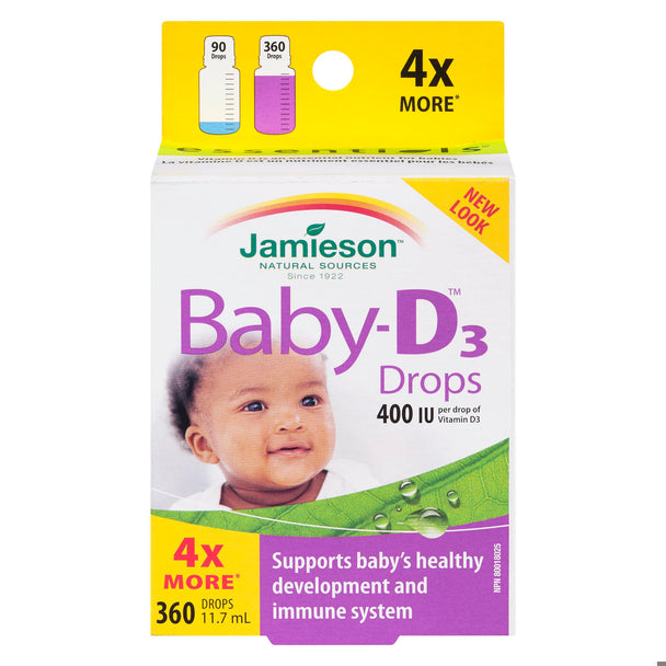 An image of BABY-D DRP VITAMIN D 400IU 11.7ML JAMIESON by Towngate Pharmacy