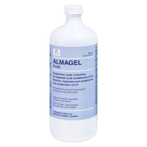 An image of ALMAGEL PLUS SUSP 25MG/5ML 350ML ATL by Towngate Pharmacy