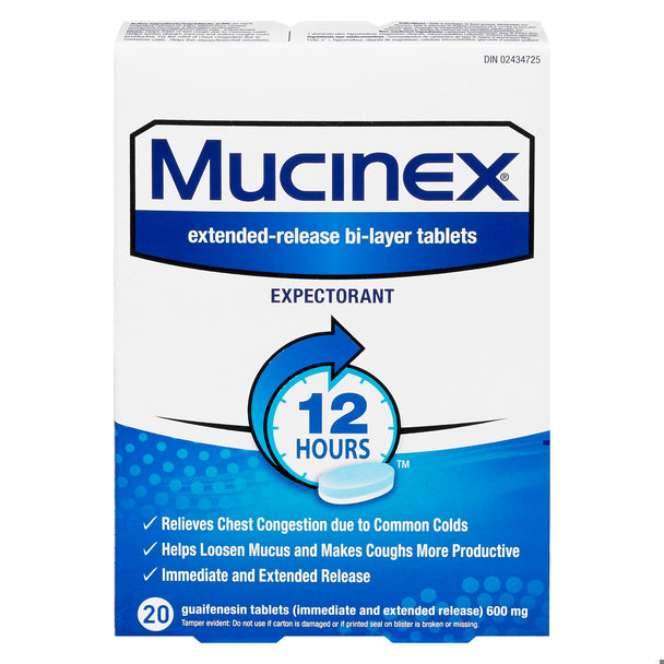 An image of MUCINEX SE 600MG TB 20 by Towngate Pharmacy