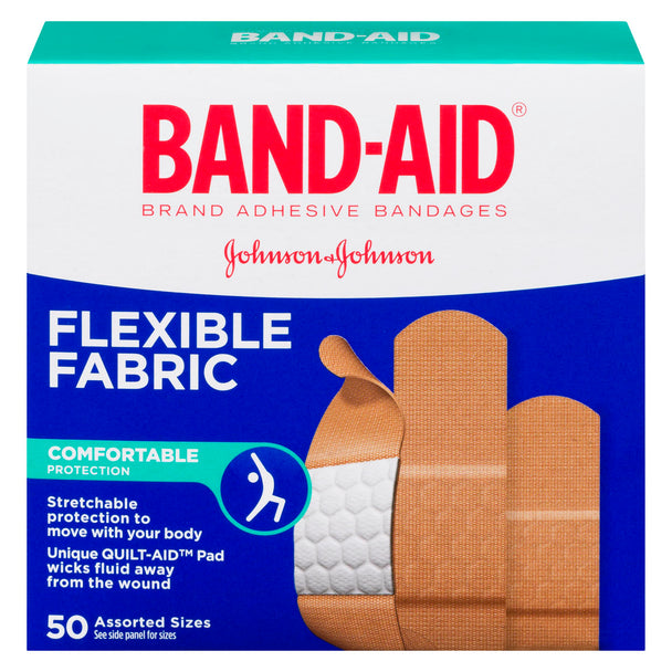 An image of BAND-AID DRES FABRIC ASTD 50 by Towngate Pharmacy
