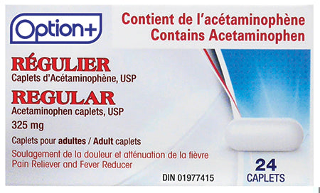 An image of OPTION+ ACETAMINOPHEN CPLT 325MG 24 by Towngate Pharmacy