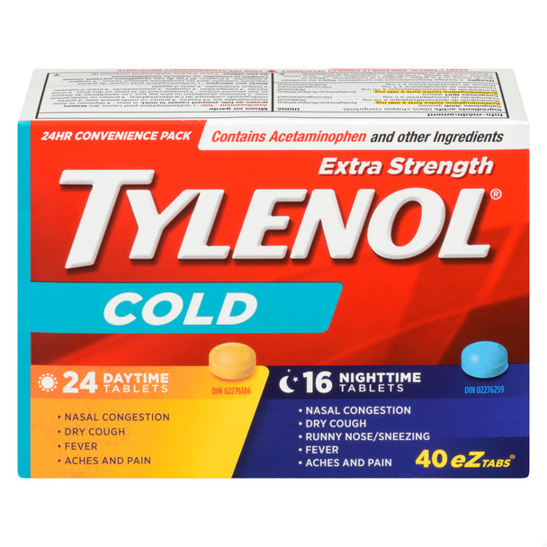 An image of TYLENOL COLD XST TB DAY/NIGHT 24+16 by Towngate Pharmacy
