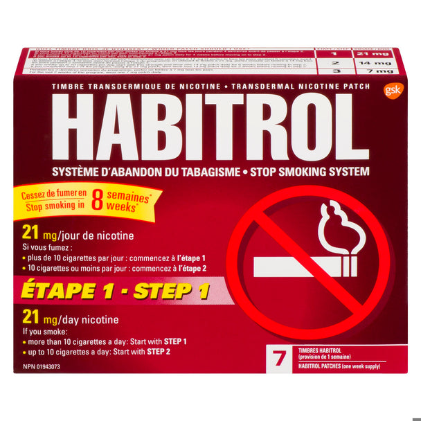 An image of HABITROL PATCH 21MG 7 by Towngate Pharmacy