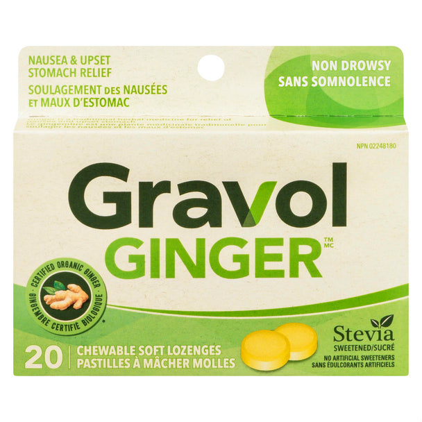 An image of GRAVOL SOFT CHEW LOZ GINGER 20 by Towngate Pharmacy