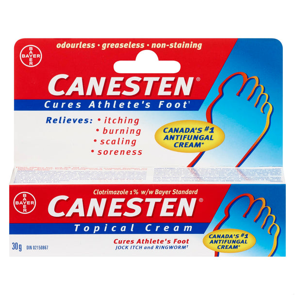 An image of CANESTEN CR TOPICAL 1% ANTI-FUNGAL 30G by Towngate Pharmacy
