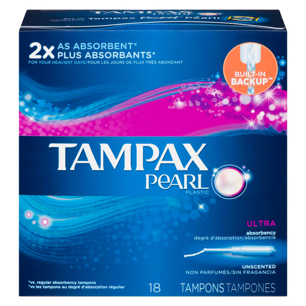 An image of TAMPAX PEARL ULTRA UNSCENTED 18 by Towngate Pharmacy