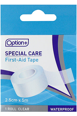 An image of OPTION+ RIBB 1AID CLR 2.5X5M by Towngate Pharmacy