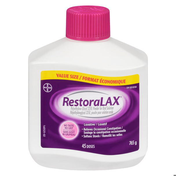 An image of RESTORALAX 45 DOSES 765G by Towngate Pharmacy