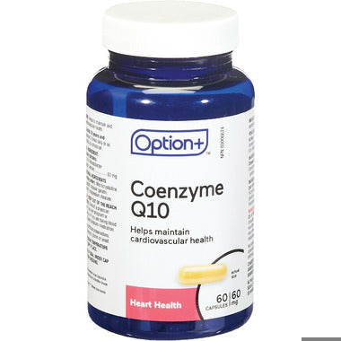An image of OPTION+ COENZYME Q10 CAPS 60MG 60 by Towngate Pharmacy