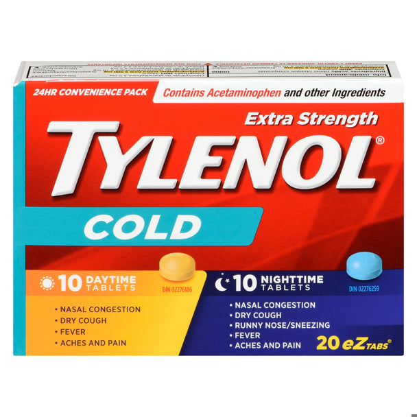 An image of TYLENOL COLD XST TB DAY/NIGHT 10+10 by Towngate Pharmacy