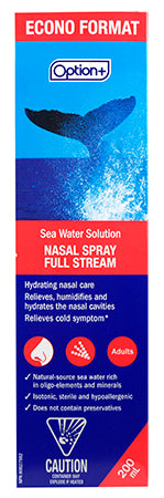 An image of OPTION+ NASAL SP SEA WATER STRONG 200ML by Towngate Pharmacy