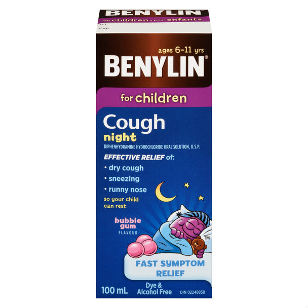 An image of BENYLIN COUGH NIGHT CHILDREN 100ML by Towngate Pharmacy