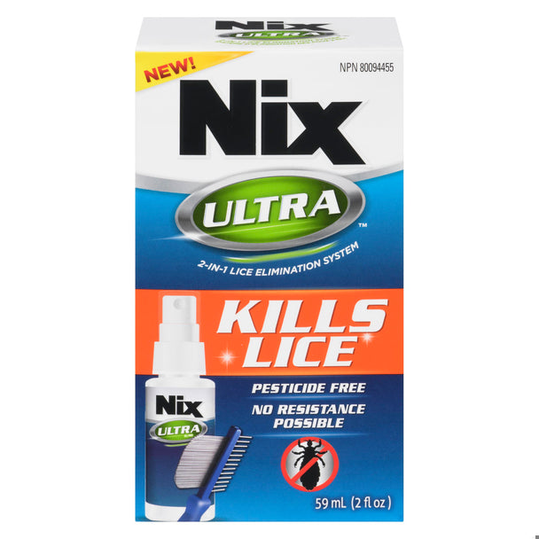 An image of NIX ULT KILLS LICE PESTICIDE FREE WITH COMB 59ML by Towngate Pharmacy