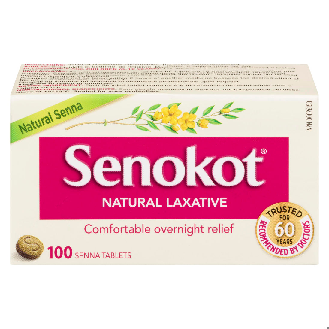An image of SENOKOT TB 8.6MG 100 by Towngate Pharmacy