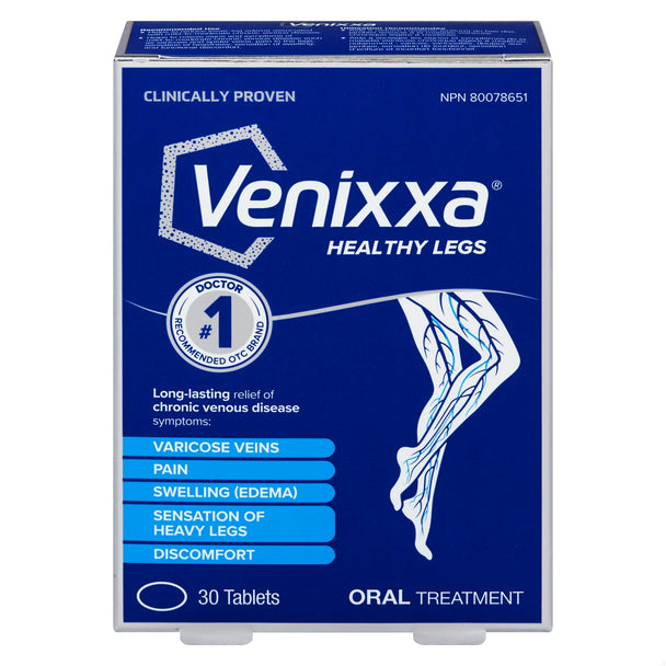 An image of VENIXXA TB 500MG (CHRONIC VENOUS DISEASE) 30 by Towngate Pharmacy